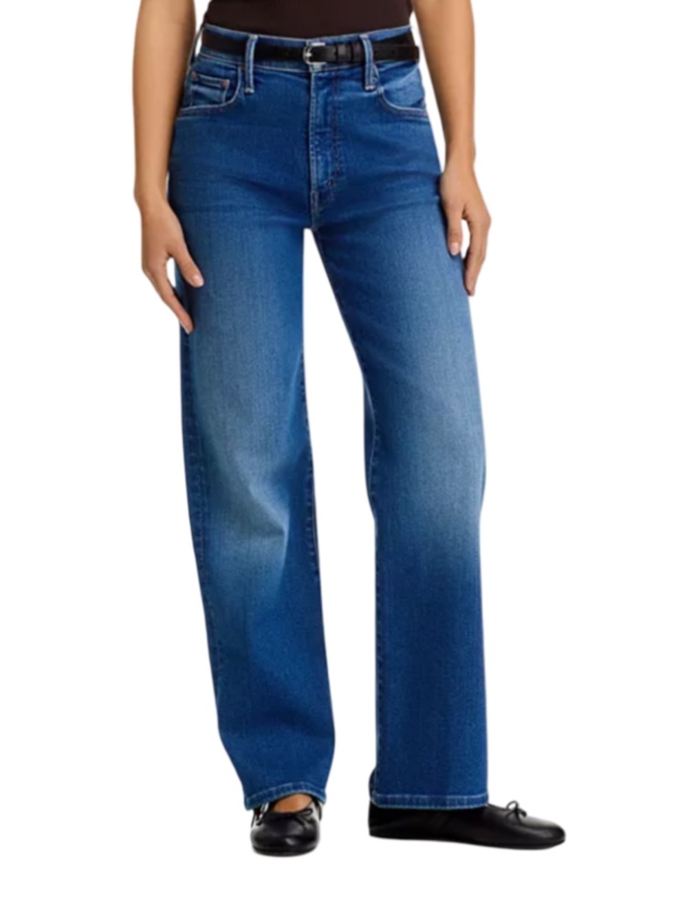 MOTHER Denim The Rambler Zip Flood High Rise Jeans in Nip It In The Bud NWT 30